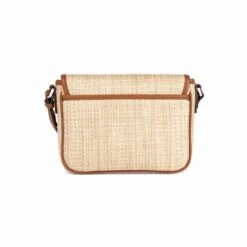 Alani Straw Flap Bag -Brighton Shop alani straw flap bag natural luggage 2
