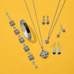 Alcazar Mystique Heart Necklace -Brighton Shop alcazar mystique heart necklace silver black 2 1d756d4a ac8c 474d ad4f 11e7744c9b2b