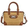 Alessa Straw Satchel -Brighton Shop alessa straw satchel natural bourbon 0