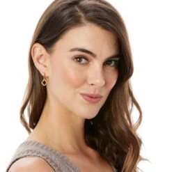 Amulet Post Earrings -Brighton Shop amulet post earrings gold 2