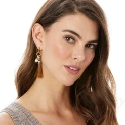 Amulet Post Earrings -Brighton Shop amulet post earrings gold 3