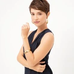 Apollo Bangle -Brighton Shop apollo bangle brushed gold 2