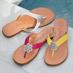 Aster Flower Thongs 27 Aster Flower Thongs -Brighton Shop aster flower thongs orchid 3