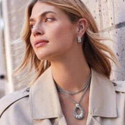 Athena Scalloped Convertible Necklace 15 Athena Scalloped Convertible Necklace -Brighton Shop athena scalloped convertible necklace silver 6