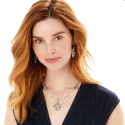 Barbados Nuvola Shell Necklace -Brighton Shop barbados nuvola shell necklace silver pearl 2 e75a4c40 d573 4ea6 b112 8bd153eed41b