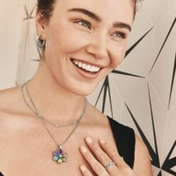 Bellissima Fiore Reversible Necklace 11 Bellissima Fiore Reversible Necklace -Brighton Shop bellissima fiore reversible necklace silver multi 4