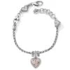 Blooming Heart Charm Bracelet -Brighton Shop blooming heart charm bracelet silver pink 0