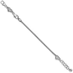 Blooming Heart Charm Bracelet 7 Blooming Heart Charm Bracelet -Brighton Shop blooming heart charm bracelet silver pink 1