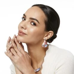 Blossom Hill Rouge Post Drop Earrings 10 Blossom Hill Rouge Post Drop Earrings -Brighton Shop blossom hill rouge post drop earrings red multi 3