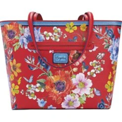 Blossom Hill Rouge Scarlet Tote 10 Blossom Hill Rouge Scarlet Tote -Brighton Shop blossom hill rouge scarlet tote poppy 2