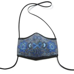 Blue Floral Face Mask (2 Pack) -Brighton Shop blue floral face mask 2 pack multi 4