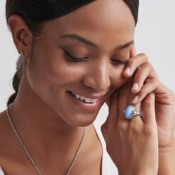 Blue Moon Ring 9 Blue Moon Ring -Brighton Shop blue moon ring silver blue 3