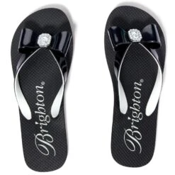 Bopeep Flip Flops -Brighton Shop bopeep flip flops black white 2