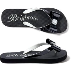 Bopeep Flip Flops -Brighton Shop bopeep flip flops black white 3
