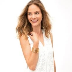 Christo Paris Wide Cuff Bracelet 7 Christo Paris Wide Cuff Bracelet -Brighton Shop christo paris wide cuff bracelet gold 2