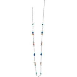 Brighton Shop -Brighton Shop contempo chroma long necklace silver multi 1