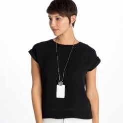 Contempo Heart Badge Clip Necklace -Brighton Shop contempo heart badge clip necklace silver 3 64059fb4 e9f7 4149 a22a 5e3cc7d7983f