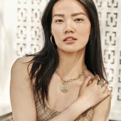 Contempo Large Hoop Earrings -Brighton Shop contempo large hoop earrings gold 2