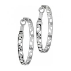 Contempo Large Hoop Earrings -Brighton Shop contempo large hoop earrings silver 3