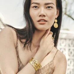 Contempo Wide Cuff Bracelet -Brighton Shop contempo wide cuff bracelet gold 4