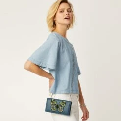 Crystal Pond Beaded Wings Clutch Wallet -Brighton Shop crystal pond beaded wings clutch wallet canyon blue multi 3 f428c112 e5aa 4ccf 8220 c3eb95843b24