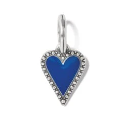 Dazzling Love Blue Heart Charm Necklace -Brighton Shop dazzling love blue heart charm necklace silver blue 3 a5be270a 94ca 432d 8bab 95a6d530bf34
