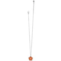Dazzling Love Flower Necklace -Brighton Shop dazzling love flower necklace silver orange 2