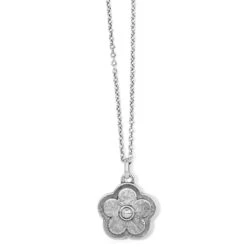 Dazzling Love Flower Necklace -Brighton Shop dazzling love flower necklace silver plum 1