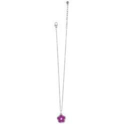Dazzling Love Flower Necklace -Brighton Shop dazzling love flower necklace silver plum 2