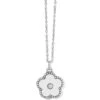 Dazzling Love Flower Necklace -Brighton Shop dazzling love flower necklace silver white 0
