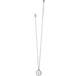 Dazzling Love Flower Necklace -Brighton Shop dazzling love flower necklace silver white 2