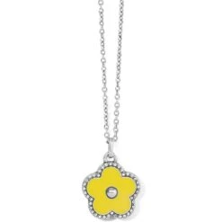 Dazzling Love Flower Necklace -Brighton Shop dazzling love flower necklace silver yellow 0