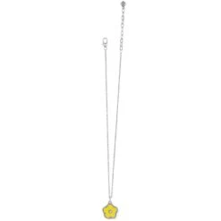 Dazzling Love Flower Necklace -Brighton Shop dazzling love flower necklace silver yellow 2