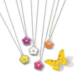Dazzling Love Flower Necklace -Brighton Shop dazzling love flower necklace silver yellow 3