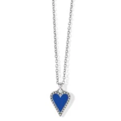 Dazzling Love Petite Necklace 22 Dazzling Love Petite Necklace -Brighton Shop dazzling love petite necklace silver blue 0