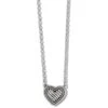 Del Rio Heart Necklace -Brighton Shop del rio heart necklace silver 0