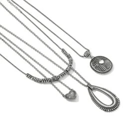 Del Rio Heart Necklace -Brighton Shop del rio heart necklace silver 2