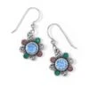 Elora Gems Flower French Wire Earrings -Brighton Shop elora gems flower french wire earrings silver multi 0