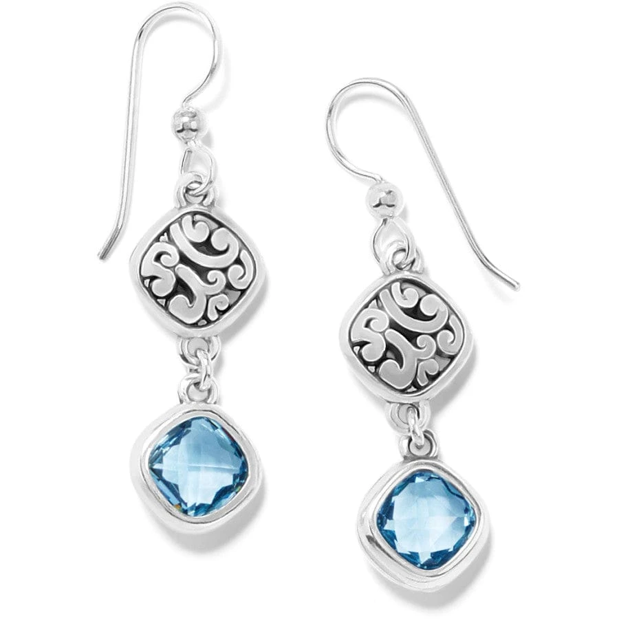 Elora Gems Sky French Wire Earrings 3 Elora Gems Sky French Wire Earrings