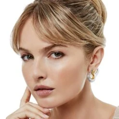 Entrata Post Drop Earrings -Brighton Shop entrata post drop earrings silver gold 3