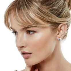 Entrata Round Post Earrings -Brighton Shop entrata round post earrings silver gold 2