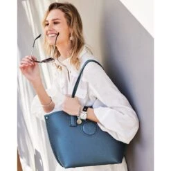 Ferrara Viviana Large Tote -Brighton Shop ferrara viviana large tote cyan 3