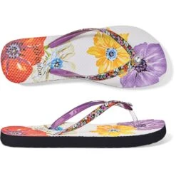 Floret Flip Flops -Brighton Shop floret flip flops multi 2 c45f8415 a456 4422 8056 eeaec149ec6c