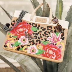 Garden Spots East West Burlap Tote -Brighton Shop garden spots east west burlap tote multi 5