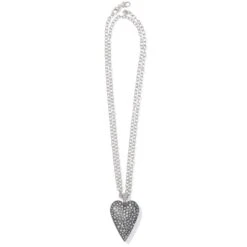 Brighton Shop -Brighton Shop glisten heart convertible necklace silver 1 f8d79f97 caa5 4ea8 84aa ab1bf9eb9e9d