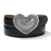 Heart Of Silver Belt -Brighton Shop heart of silver belt black 0