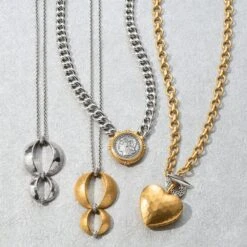 Inner Circle Heart Toggle Necklace -Brighton Shop inner circle heart toggle necklace silver gold 2