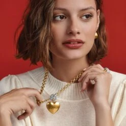 Inner Circle Heart Toggle Necklace -Brighton Shop inner circle heart toggle necklace silver gold 4