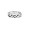 Interlok Braid Band Ring -Brighton Shop interlok braid band ring silver 0