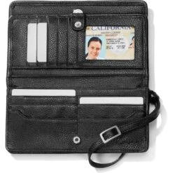 Interlok Large Wallet -Brighton Shop interlok large wallet black 2 f0cd7a87 f892 4436 81f0 d64ad4447a3c